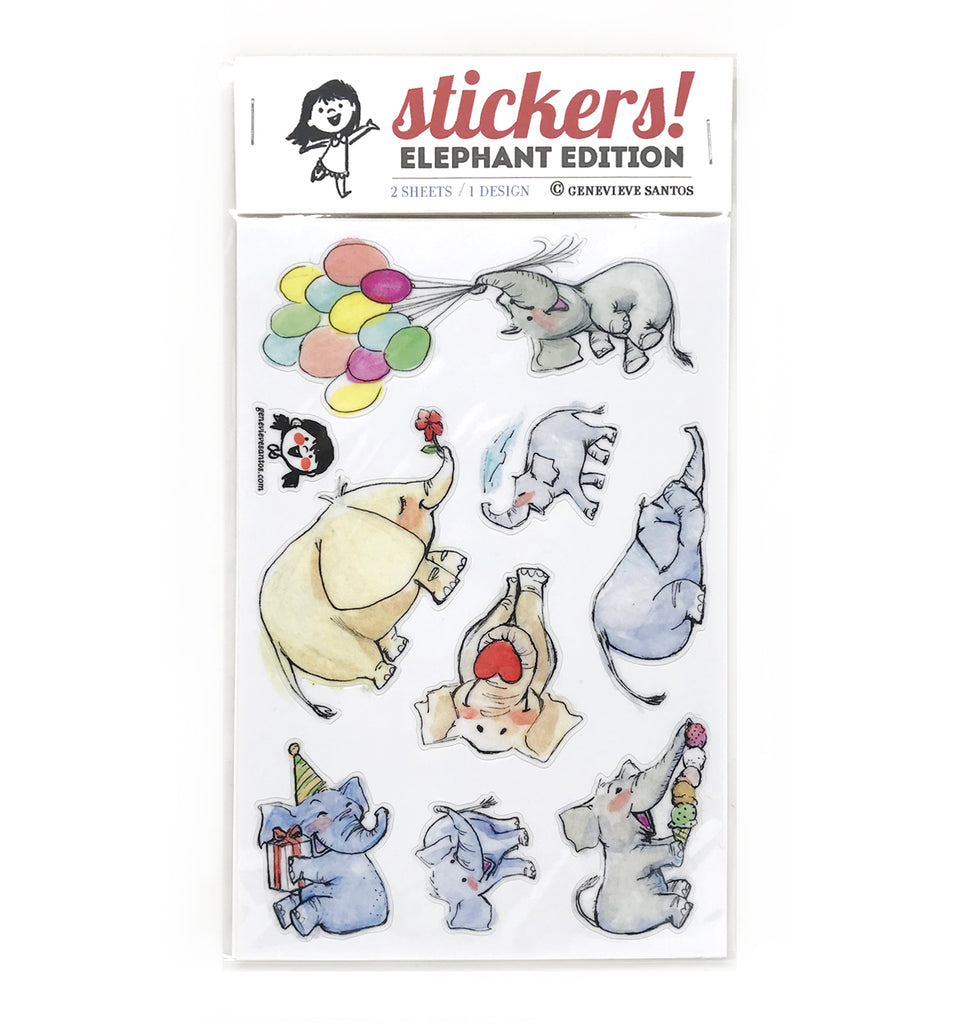 Elephant Sticker Sheet