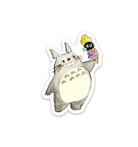 Ice Cream Totoro Vinyl Sticker
