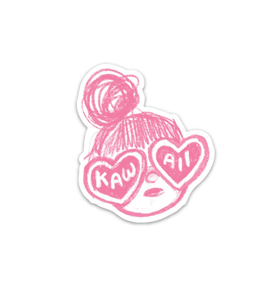 Kawaii Girl Vinyl Sticker
