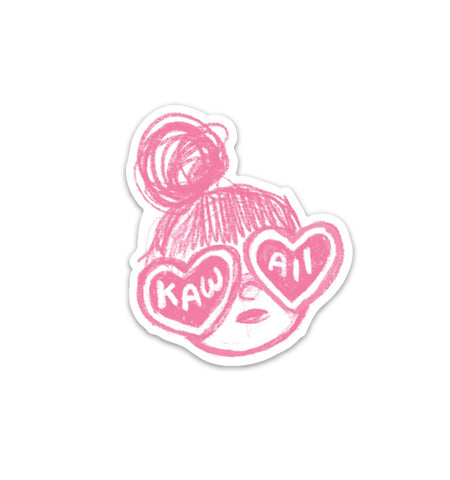 Kawaii Girl Vinyl Sticker