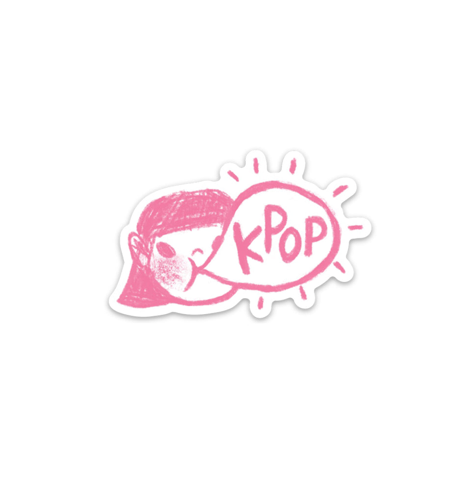 K-Pop Bubble Gum Vinyl Sticker