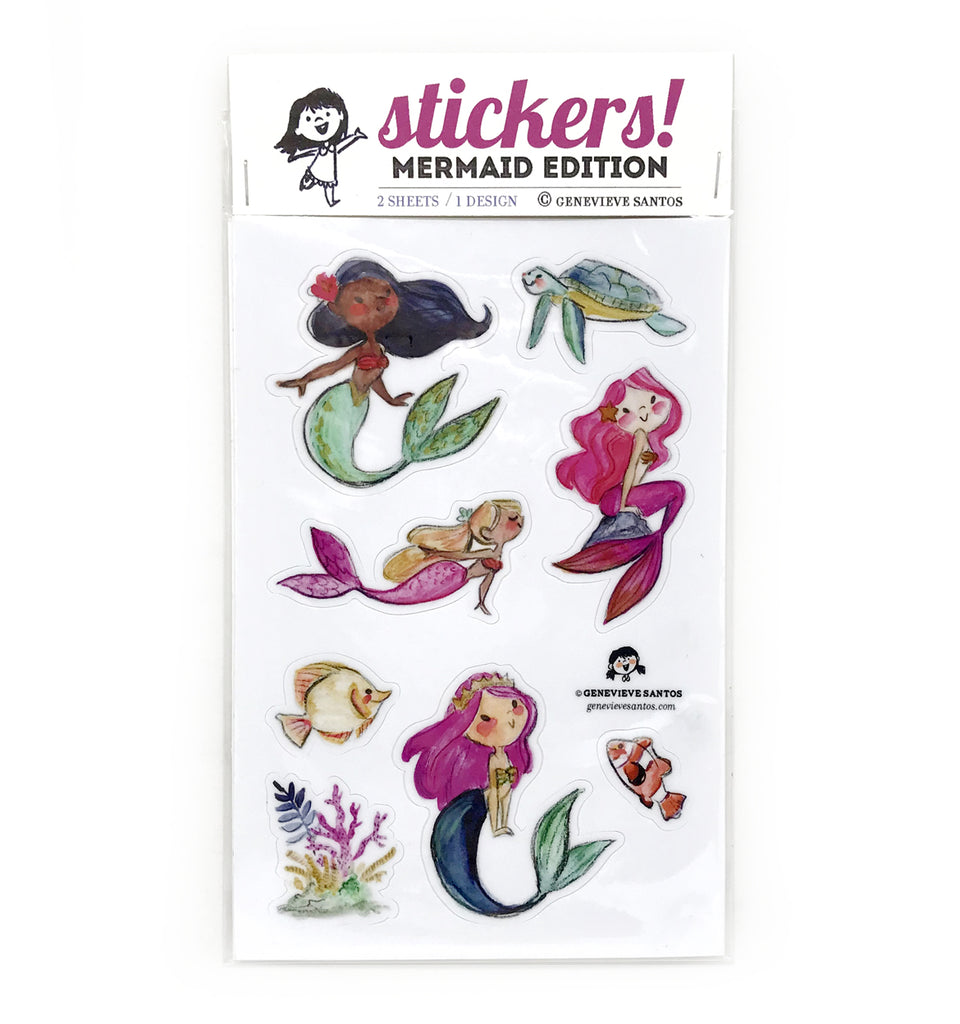 Merinding Sticker Mermaid Sticker Set – Le Petit Elefant
