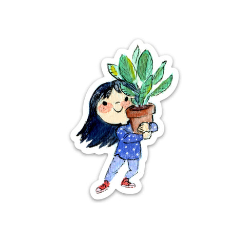 Plant Hug Vinyl Sticker