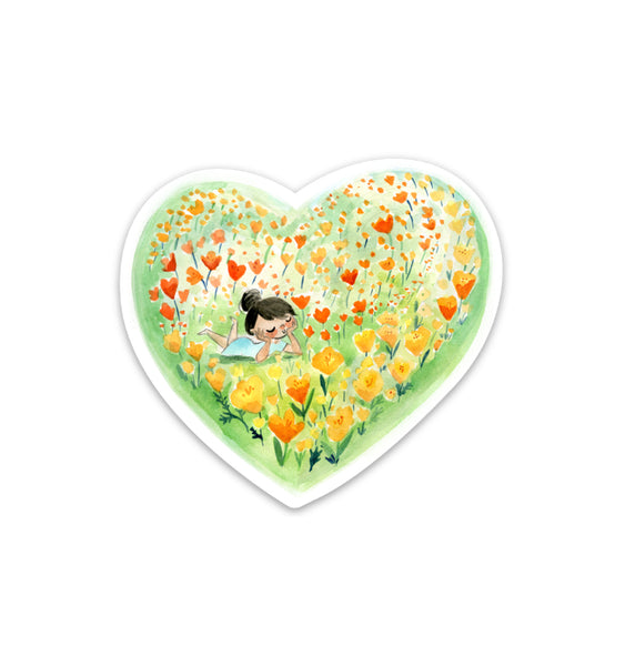 Poppy Love Vinyl Sticker