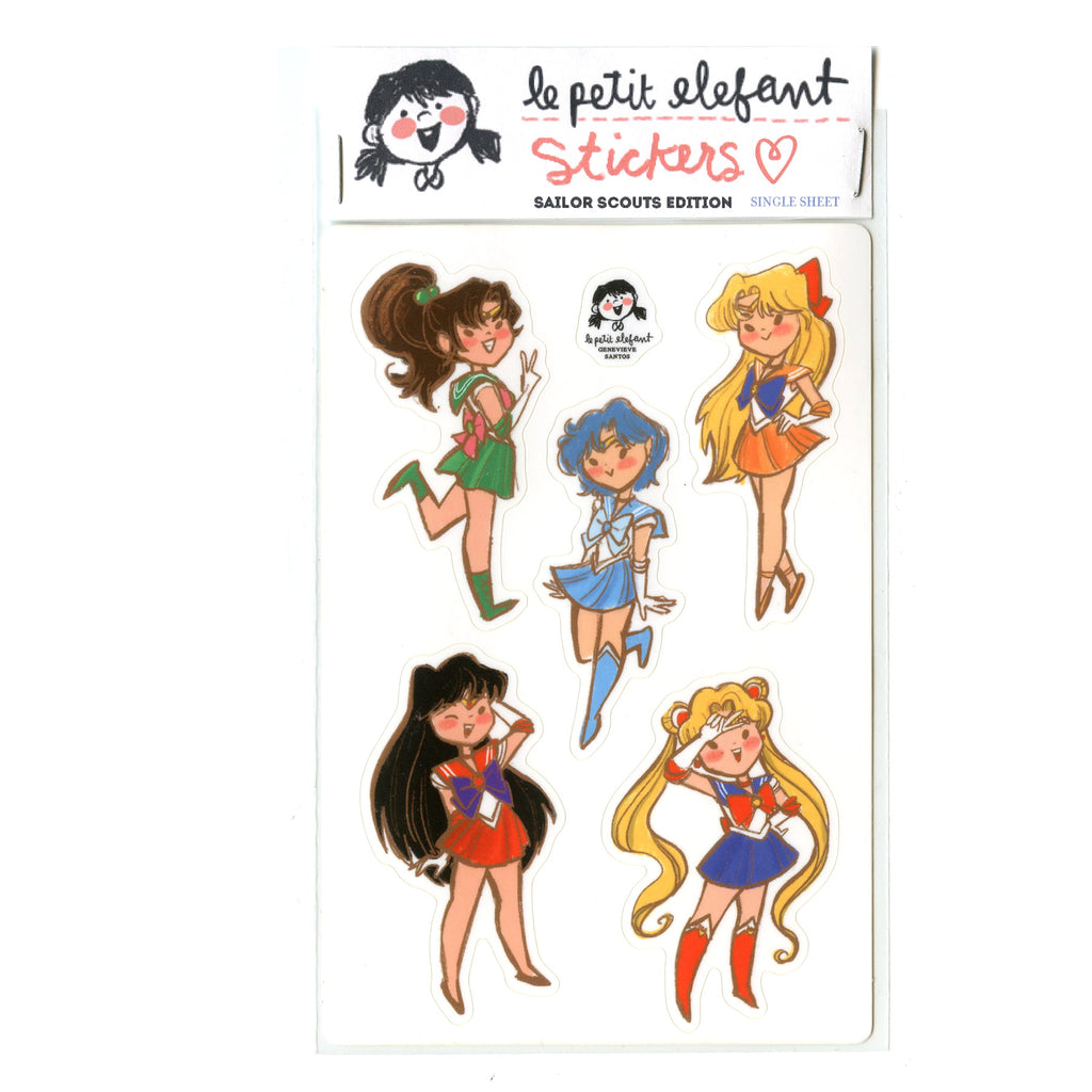Sailor Scouts Sticker Sheet
