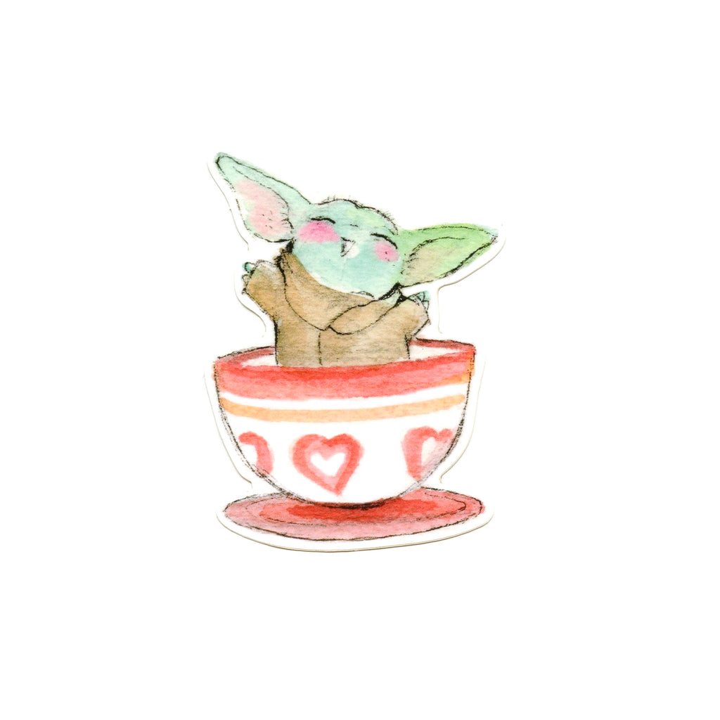 The Tea Cup Child Sticker