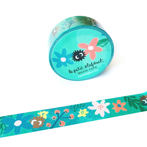 Soot Balls and Flowers Foil Washi Tape