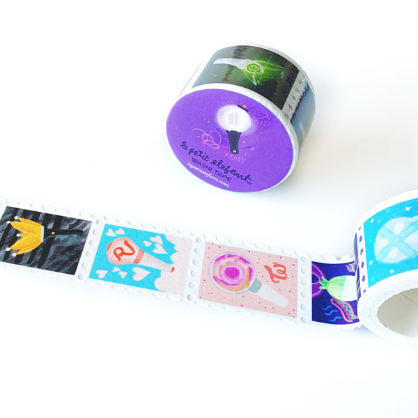 K-Pop Lightstick Stamp Washi Tape