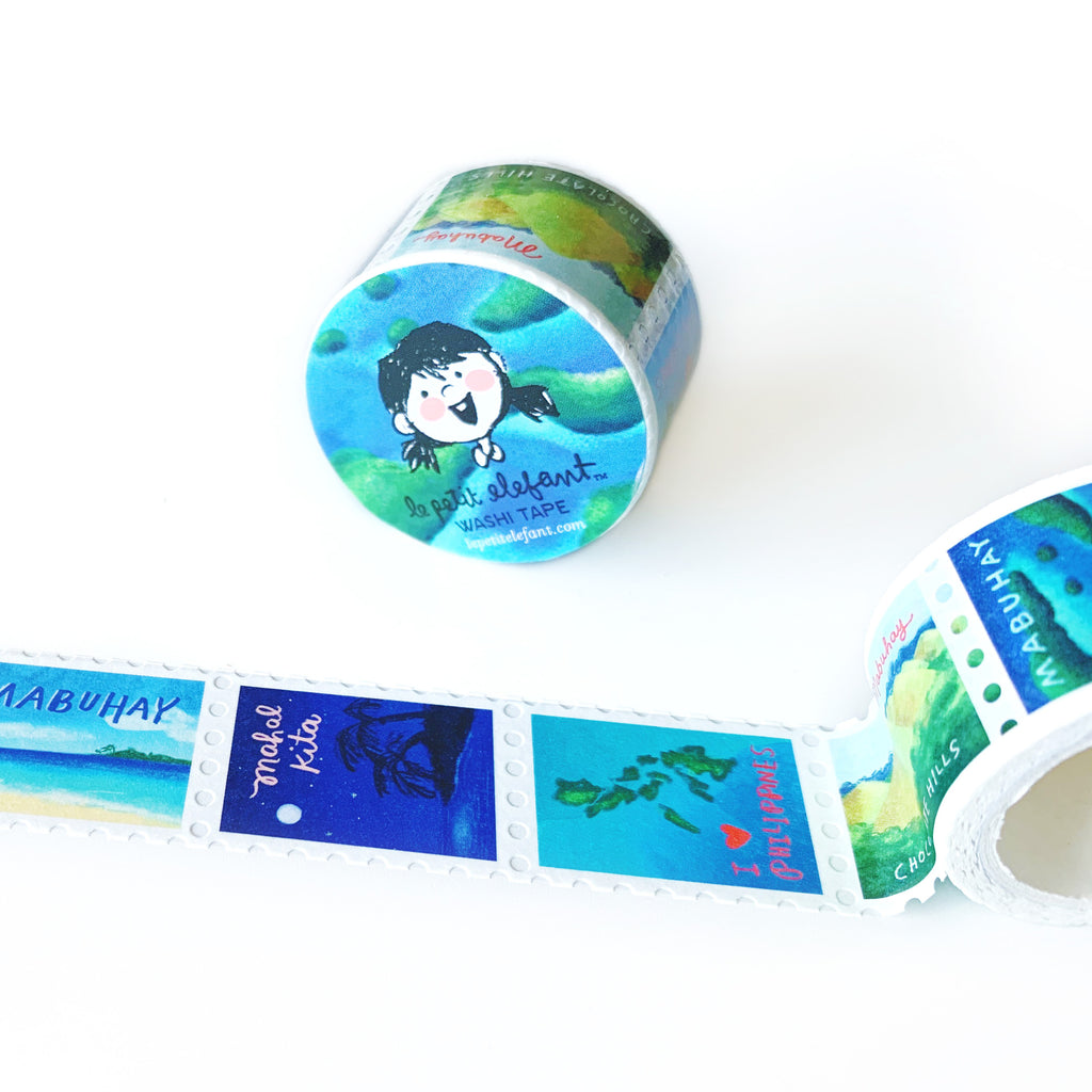 Mabuhay Travels Stamp Washi Tape