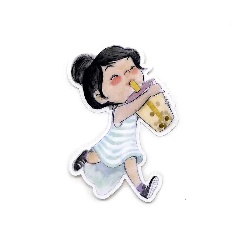 Boba Girl Sticker