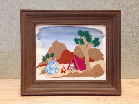 Joshua Tree - Mixed Media Framed Original Art