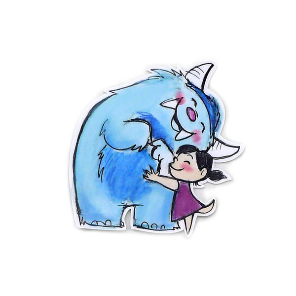 Monster Hug Vinyl Sticker
