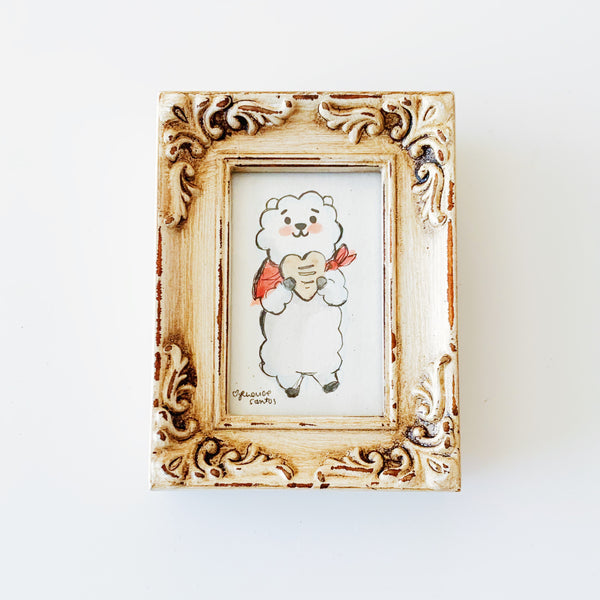 RJ Loves Bread Framed Mini Original Art