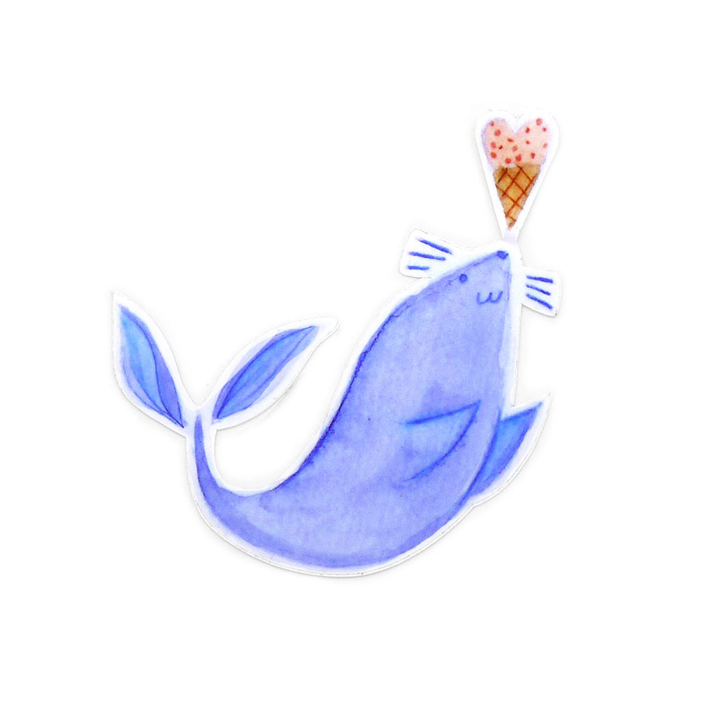 Seal Ice Cream Vinyl Sticker
